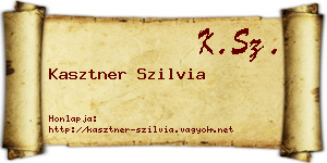 Kasztner Szilvia névjegykártya